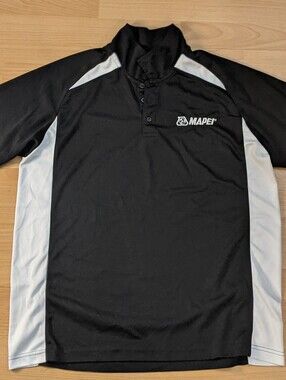 Black Men's Polo with Subtle Embroidered Logo